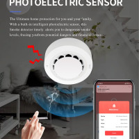 Умный дом охранные сигнализации Tuya App подключенный WiFi детектор дыма
