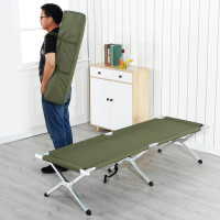 鋁合金可攜式單人摺疊牀午睡露營簡易野外旅遊辦公室午休牀陪護牀