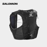 salomon薩洛蒙男款短途越野水袋包戶外ACTIVE SKIN 4 WITH FLASKS