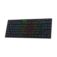 Redragon K621 беспроводная RGB клавиатура с низким профилем, механическая Проводная клавиатура с тремя режимами 80%, ультратонкие красные переключатели Bluetooth