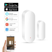 Tuya умный WiFi датчик для двери детектор закрытого экрана Smartlife приложение управление уведомлением Совместимость с Alexa Google Home