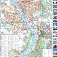 Карта Новосибирск Город, улица, дом (1:35000) (складная) Односторонняя (32691)