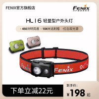 Fenix菲尼克斯HL16頭戴式強光AAA電池可攜式輕量型夜跑露營戶外頭燈