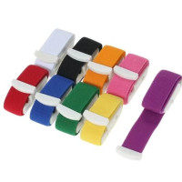 9 медицинских венозных жгутов с пряжками разного цвета для забора крови, инъекций, гемостаза 40x2,5 см