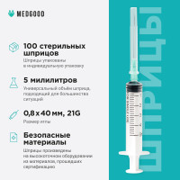 Шприц Шприцы100 шт.