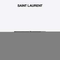 YSL/聖羅蘭 女士字母標誌方形搭扣光面皮窄腰帶皮帶(2CM)