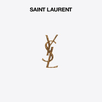 YSL/聖羅蘭女士OPYUM YSL金色黃銅鱷魚胸針