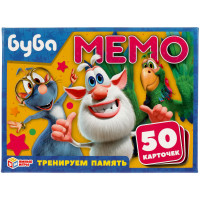 Настольная игра мемо карточная для детей Буба 50 карточек Умные игры