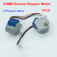 Миниатюрный 4-фазный 5-проводной Шаговый электродвигатель постоянного тока, 5 В, 24 мм, маленький шаговый двигатель 24BYJ, редуктор с большим крутящим моментом и проводом