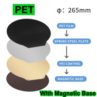 IdeaFormer двойная кровать с подогревом PEO/PET + PEI пружинная стальная простыня PEI Dia220/240/265/309 мм круглая для FLSUN QQ/ V400/ QQ-S-Pro/QQ5