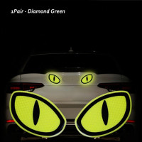 2 шт., светоотражающие автомобильные наклейки «кошачий глаз»