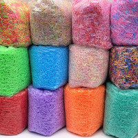 热卖新款彩色一次性皮筋儿童扎头发橡皮筋TPU袋装发圈不伤发头饰