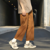 日系休閒褲子女2023新款爆款春秋季寬鬆直筒寬褲工裝長褲小個子