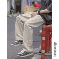 高腰顯瘦直筒褲女春秋美式高街2023年新款寬鬆休閒百搭工裝闊腿褲