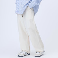 MANNSTU 日系街頭潮流中性寬鬆直筒褲女 休閒百搭基礎款長褲子男