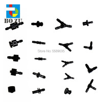 Коннектор чернильной трубки для разъема адаптера UV трубка для чернил, пластиковый коннектор трубка для чернил, черный коннектор