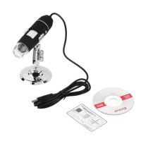 Цифровой микроскоп с подсветкой / Электронный микроскоп для компьютера / Микроскоп для дома / Микроскоп с камерой школьный / Микроскоп USB  