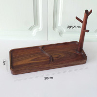 玄关钥匙收纳进门挂钥匙架挂钩木质实木北欧钥匙架桌面收纳摆件盒