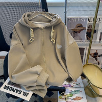 撿漏清倉~2023秋冬新款純棉重磅300克寬鬆韓版ins潮衛衣開衫外套