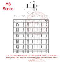 QINTIDES M6 M8 M10 болты U Style 304/316 винт из нержавеющей стали, пряжка, болт, U-образный трубный зажим