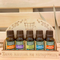 Набор масел -  эвкалипт, бергамот, пихта, можжевельник, апельсин  по 15 мл.