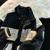 美式復古機車棒球服外套春秋江浙滬穿搭高街飛行員夾克情侶賽車服