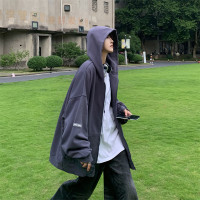 歐美高街hiphop外套潮牌痞帥炸街男破壞美式衛衣開衫連帽情侶上衣