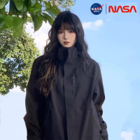 NASA正品衝鋒衣男女戶外進藏三合一外套可拆卸內膽防風防水夾克女