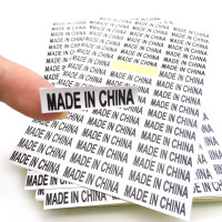 批发made in china标签不干胶产地标英文贴纸亚马逊中国制造标签