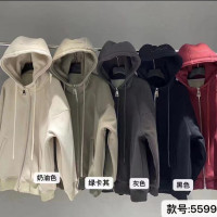 瀟xiao2022冬季潮搭新品韓版超顯瘦加絨休閒連帽運動衫外套女XJ5599