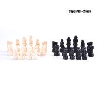 Деревянные шахматные фигурки, 32 шт., набор шахматных фигур для развлечения, путешествий, настольная игра, подарок
