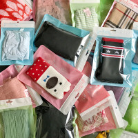 可爱通用拉链袋 筒袜自封袋打底裤防护童袜 日用品自封复合包装袋