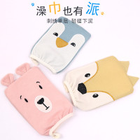 厂家批发巾派新品单层刺绣搓澡巾轻搓下泥卡通沐浴手套非一次性