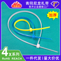 厂家直供扎带批发4X轧带捆绑带塑料束线带黑色白色自锁式尼龙扎带