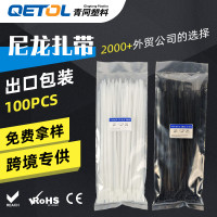 尼龙扎带NYLON CABLE TIE 出口包装100PCS束线 外贸包装塑料扎带