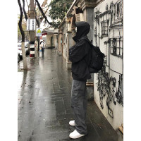 伐木尼龍褲子男夏季薄款傘兵工裝褲美式高街防風防水衝鋒休閒長褲