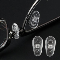 Lymouko 10 пар/лот прозрачные силиконовые очки с подушкой безопасности Мягкие носоупоры для очков удобные нескользящие очки для носа