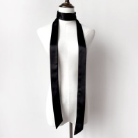 Маленькие длинные шейные платки из искусственного шелка 5 Х200 см для женщин атласный пояс с принтом женский шейный ремень тонкий шарф для волос