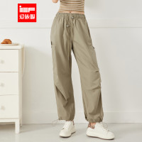 IEF/愛依服褲子2023夏季新款日韓休閒工作服風可調節束口百搭哈倫褲