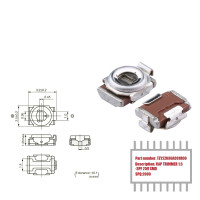 My Group Asia 2000PCS TZY2Z030AC01R00 поверхностное крепление SMD 1,5 ~ 3pF 25V верхние триммеры, переменные конденсаторы