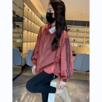 防曬服外套女輕薄款2023春夏新款寬鬆棒球服上衣潮牌三條扛空調衫