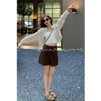 法式夏季設計感小眾長袖薄襯衫外套女2023新款氣質別致防曬短上衣