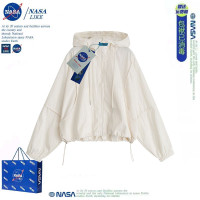 NASA冰絲防曬衣女款罩衫2023夏季上衣空調服外搭開衫風衣短款外套