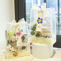 pp塑料透明手提袋纸袋结婚伴手礼袋婚礼礼品袋高级感生日礼物袋子