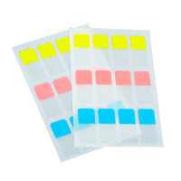 得力便利贴25905标签索引韩国学生ins风可爱指示荧光标签纸批发