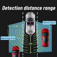 Система мониторинга слепых зон, ультразвуковой радар для обнаружения слепых зон