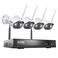 ZOSI WiFi камера безопасности Система 8CH 2K H265 + Wifi NVR 3MP наружная Водонепроницаемая CCTV камера беспроводная система наблюдения