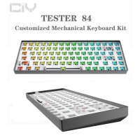 Набор для клавиатуры ZUOYA Tester84, игровая механическая клавиатура с RGB подсветкой, WiredSupport, «сделай сам», милая девушка