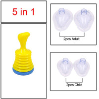 Аварийно-спасательное устройство для удушения, домашнее портативное практичное спасательное устройство для асфиксии, набор первой помощи для взрослых и детей