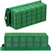 跨境花卉笼筐花架塑网花泥餐桌面挂墙装饰异形鲜花泥插花长方形